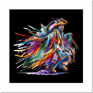 Native American Grass Dancer Posters and Art